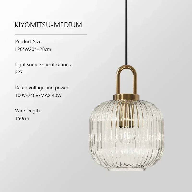 Lámpara Colgante de Cristal Moderna con Casquillo E27
