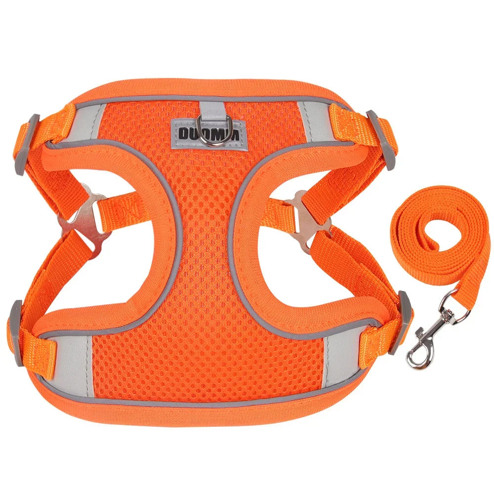 Arnés Transpirable para Perros con Correa Ajustable Reflectante