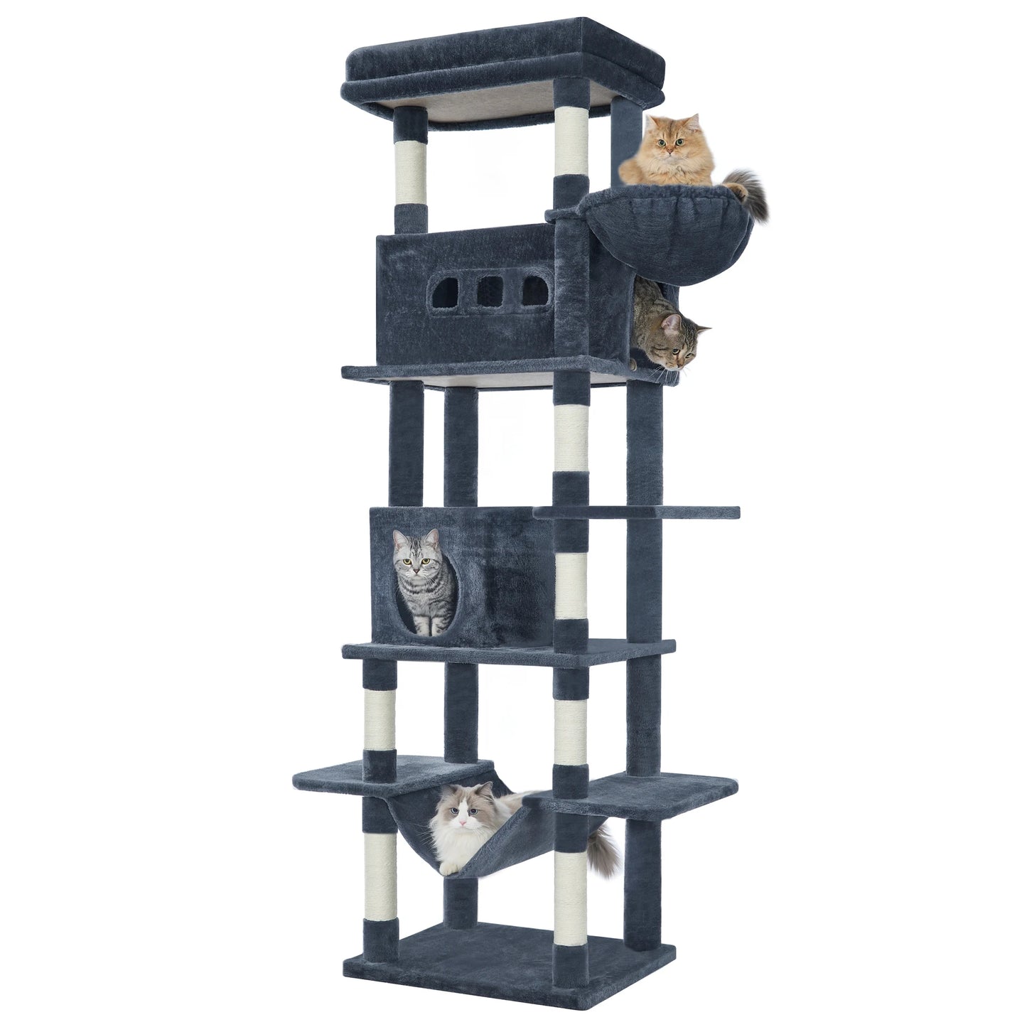 Árbol rascador para gatos 210 cm