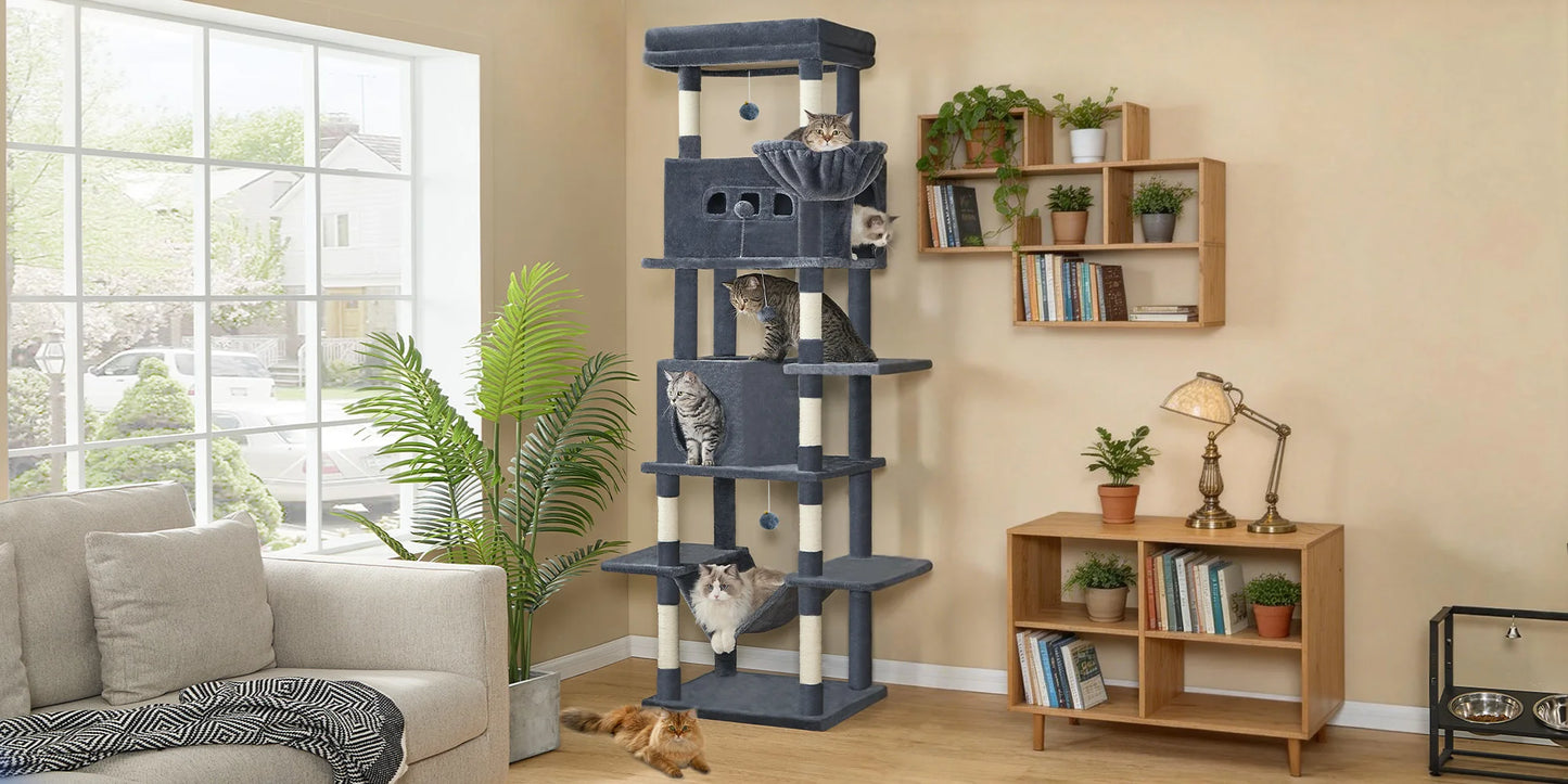 Árbol rascador para gatos 210 cm