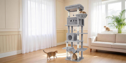 Árbol rascador para gatos 210 cm