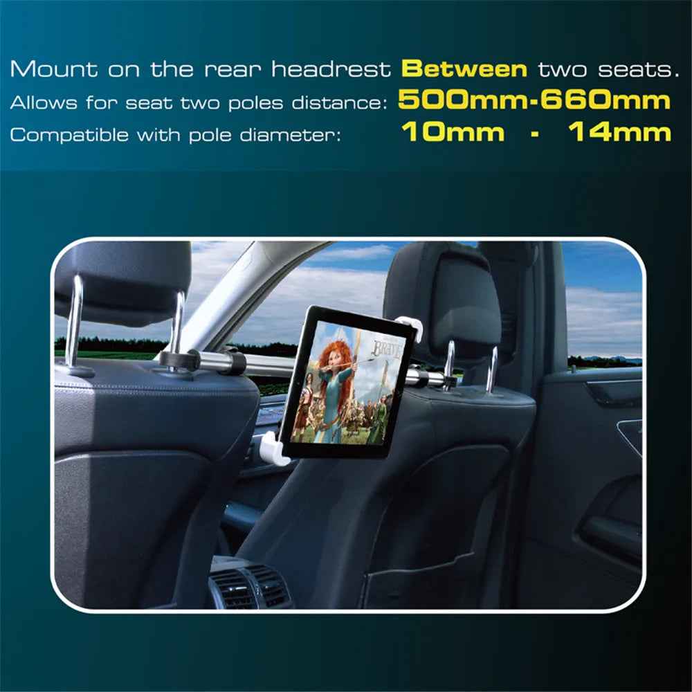 Soporte para tablet de coche ajustable