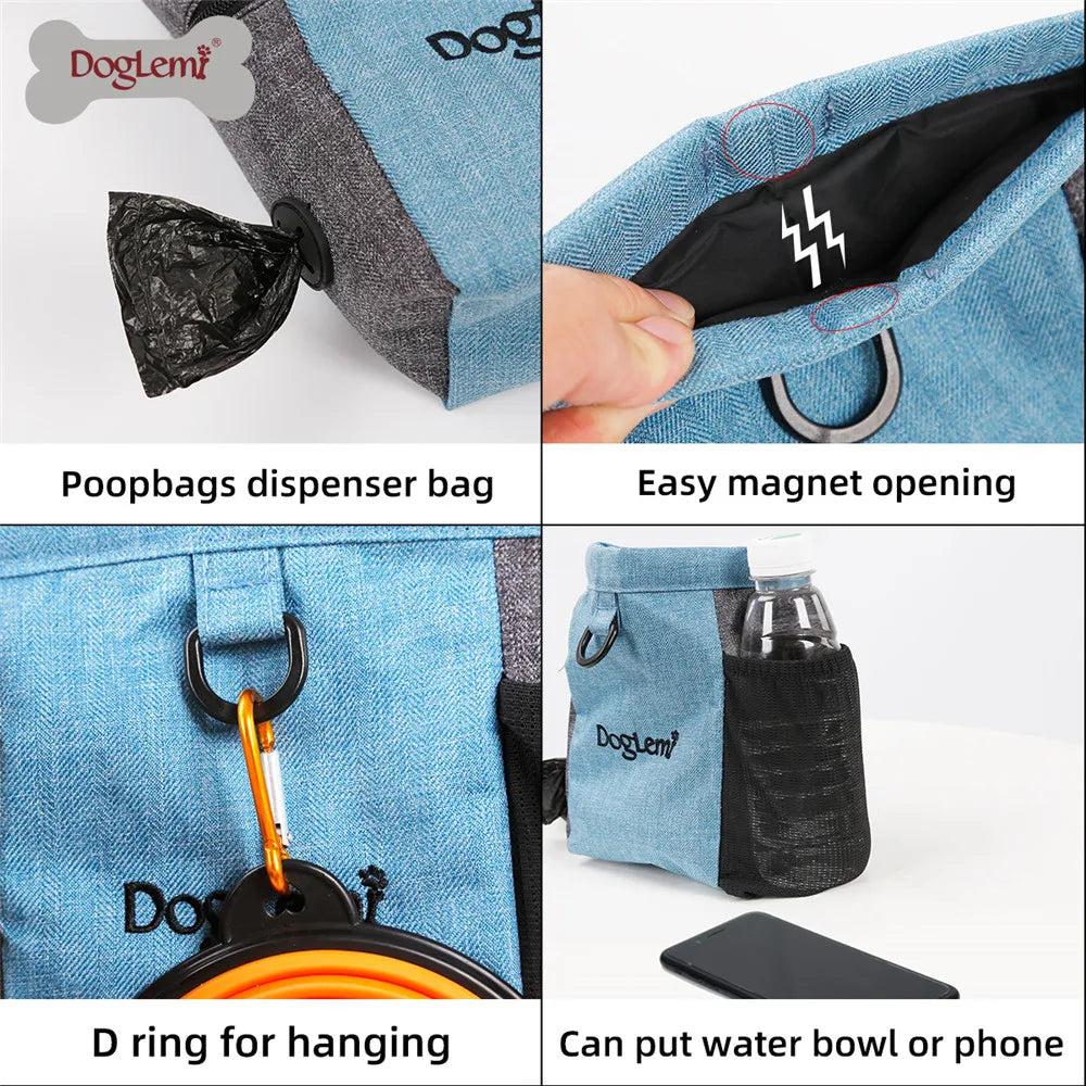 Bolsa Porta Premios para Perros de Entrenamiento con Cinturón
