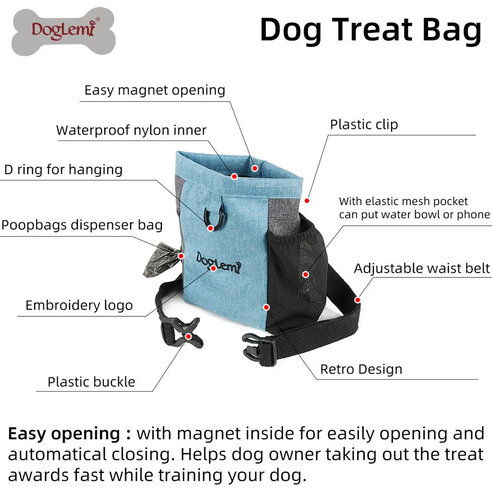 Bolsa Porta Premios para Perros de Entrenamiento con Cinturón
