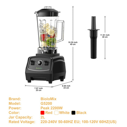 Batidora potente 2200W multifunción