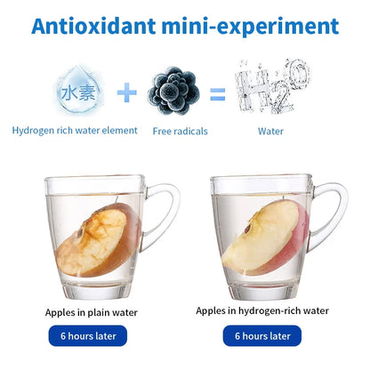 Botella generadora de agua con hidrógeno