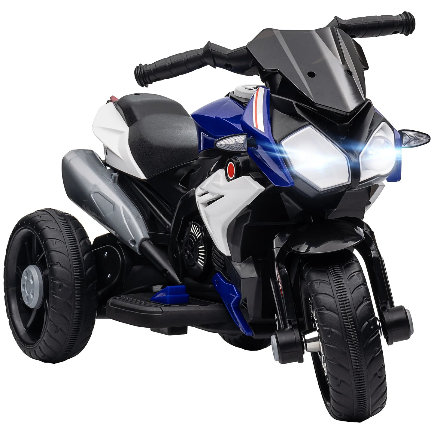Moto Eléctrica Infantil 3+ con Luces y Música – Azul