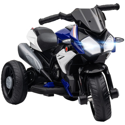 Moto Eléctrica Infantil 3+ con Luces y Música – Azul