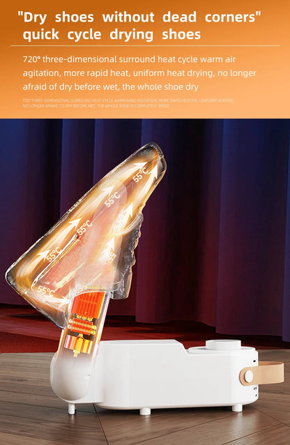 Secador de zapatos eléctrico con temporizador