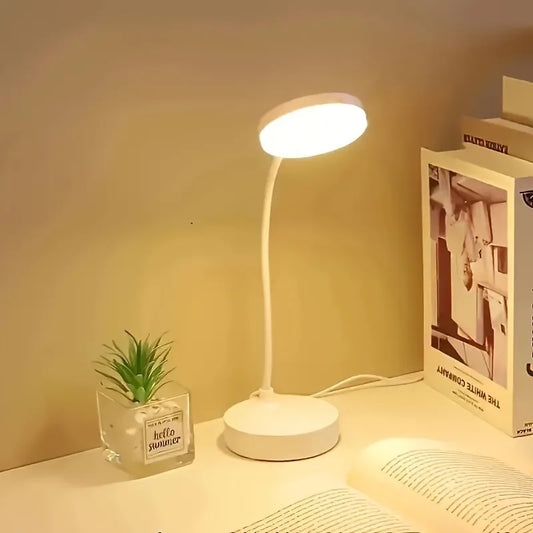 Lámpara de Escritorio LED USB Regulable con Cuello Flexible