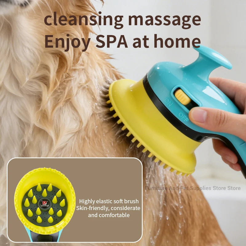 Ducha para Mascotas con Cepillo Masajeador