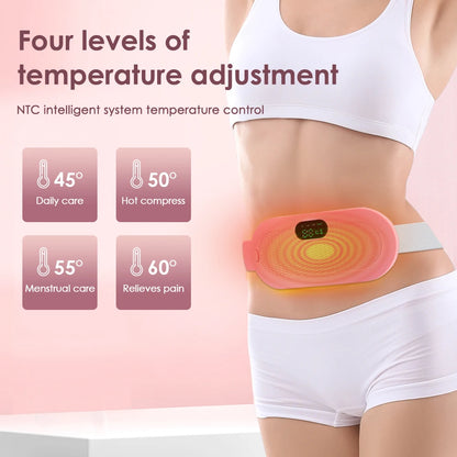 Cinturón térmico masajeador abdominal recargable