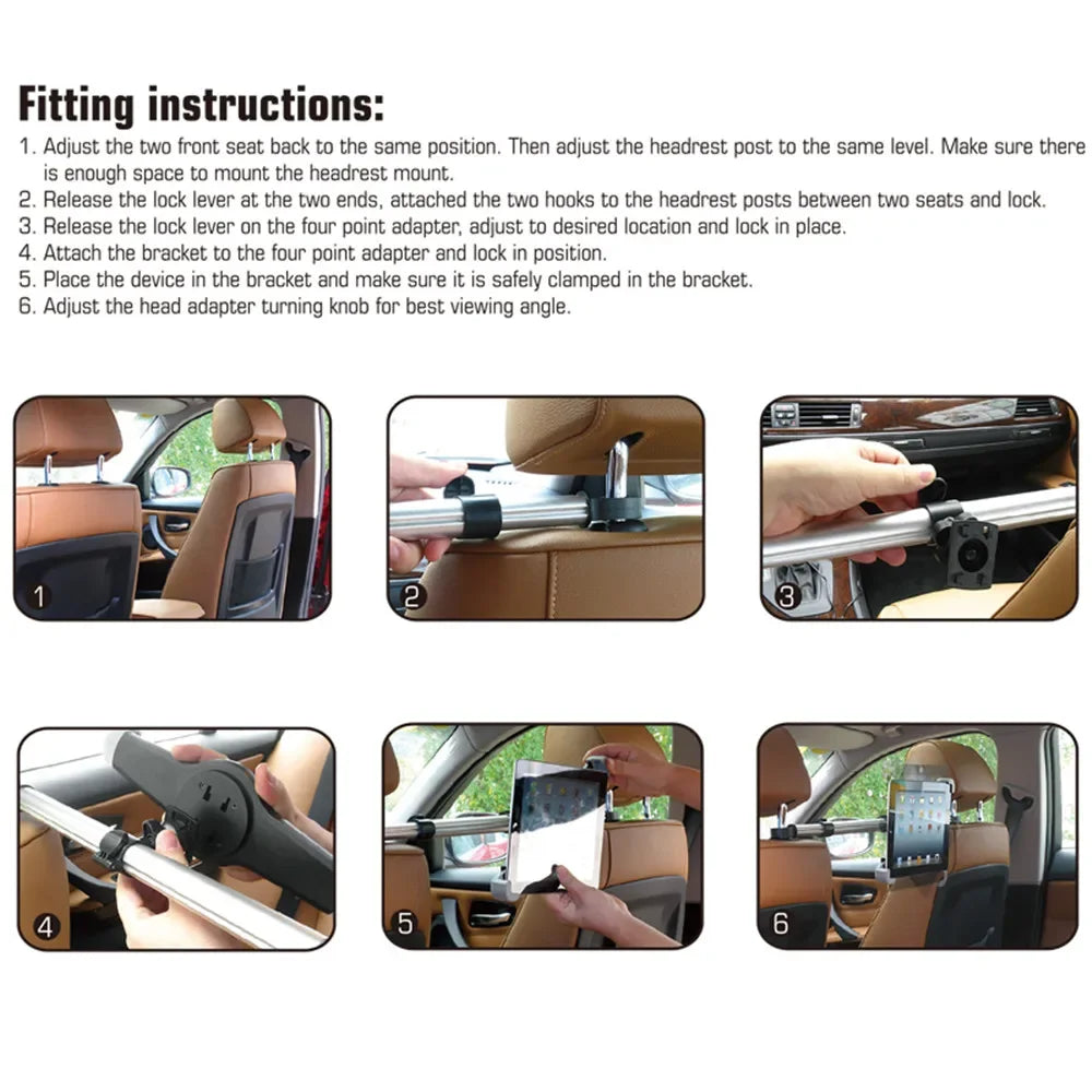 Soporte para tablet de coche ajustable