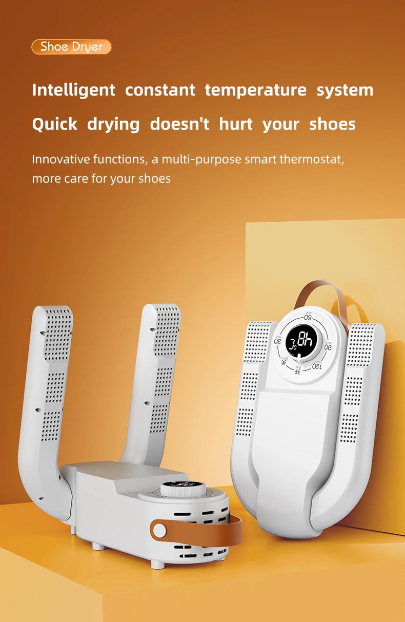 Secador de zapatos eléctrico con temporizador