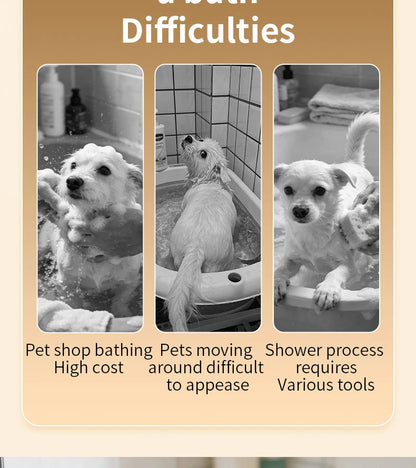 Ducha para Mascotas con Cepillo Masajeador