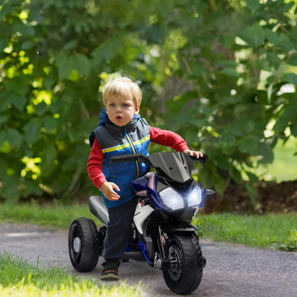 Moto Eléctrica Infantil 3+ con Luces y Música – Azul