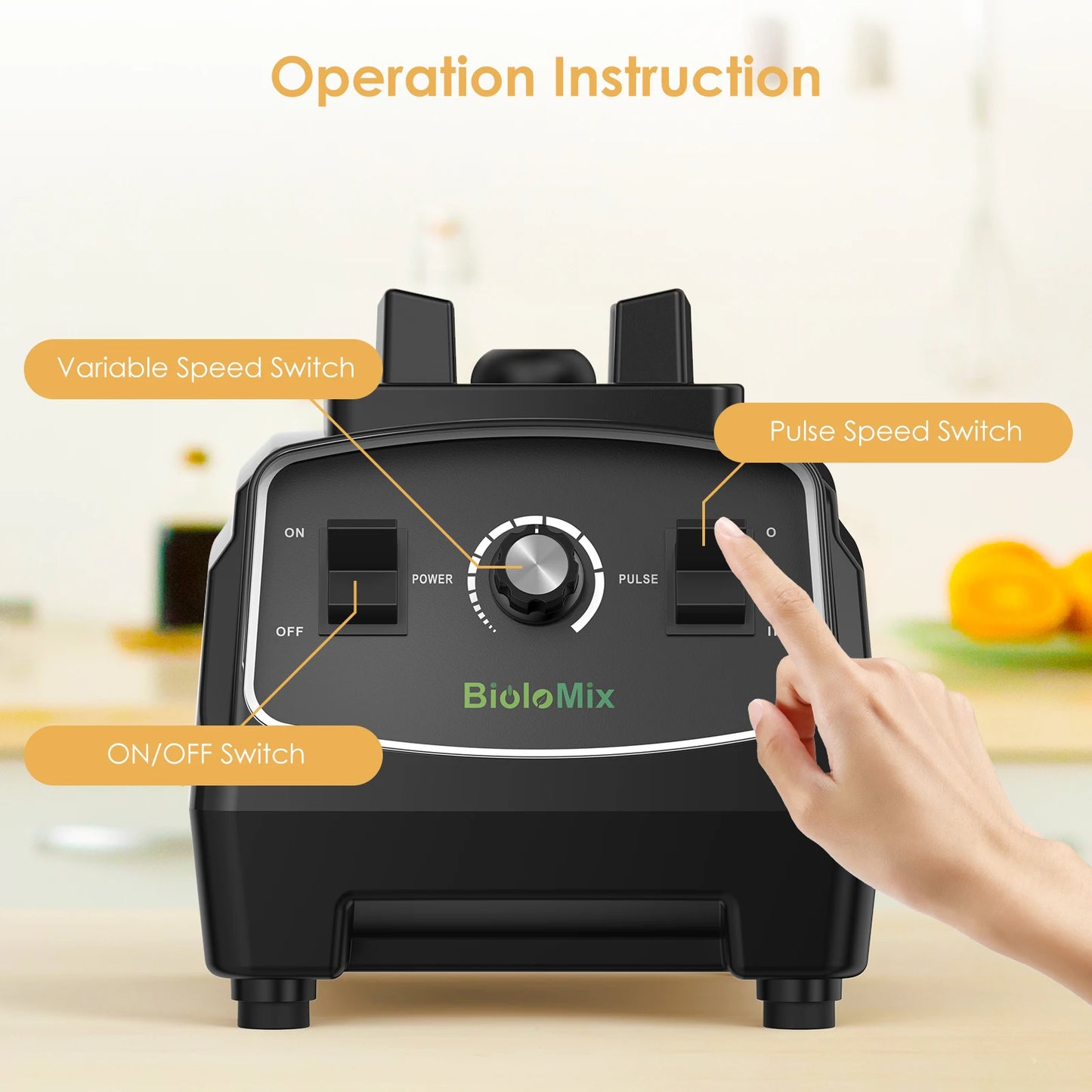 Batidora potente 2200W multifunción