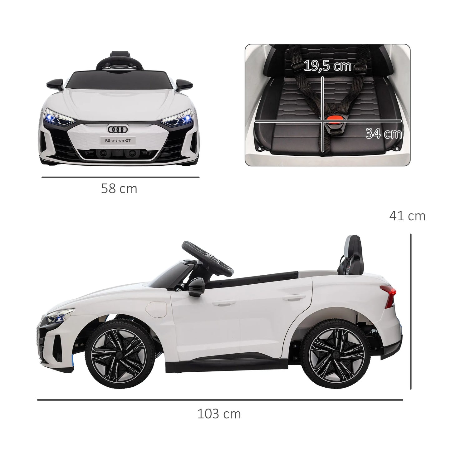 Coche eléctrico para niños Audi RS E-Tron GT