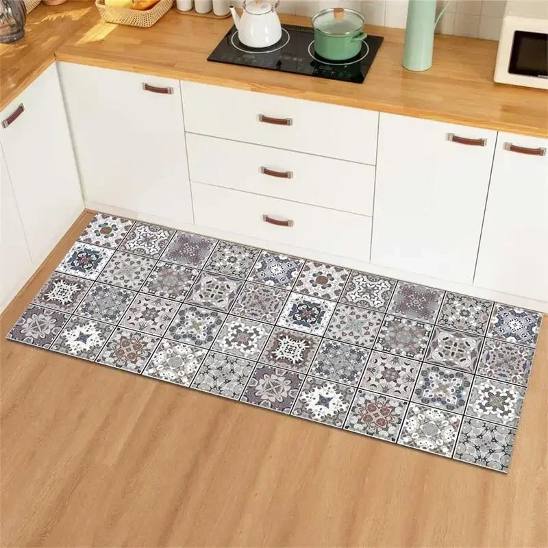 Alfombra de Cocina Antideslizante Impermeable PVC Moderna