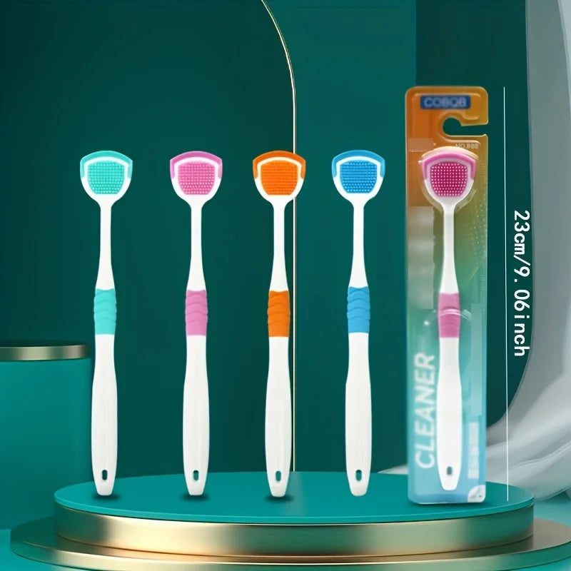 Limpiador de lengua de silicona 4 piezas