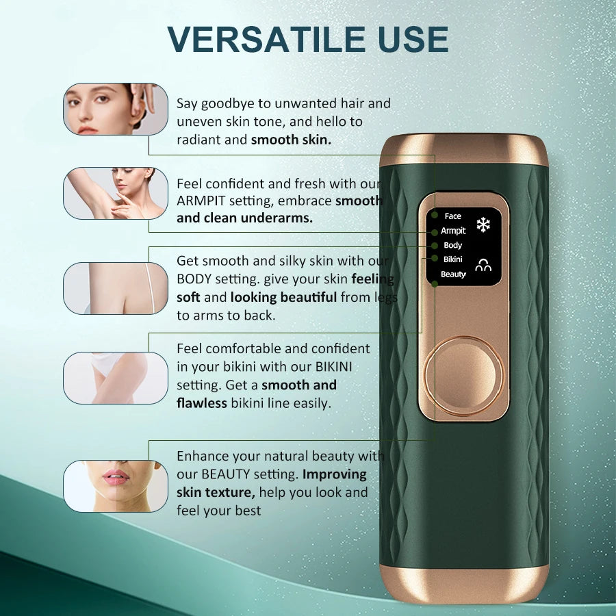 Depiladora láser IPL con enfriamiento