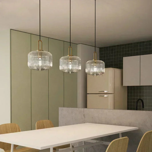 Lámpara Colgante de Cristal Moderna con Casquillo E27