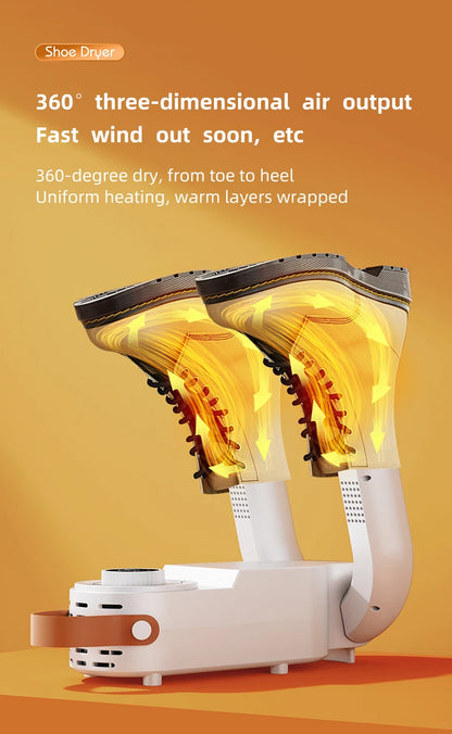 Secador de zapatos eléctrico con temporizador