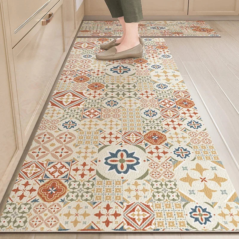 Alfombra de Cocina Antideslizante Impermeable PVC Moderna