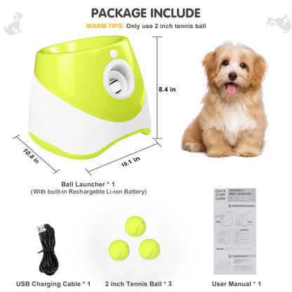 Lanzador automático de pelotas para perros