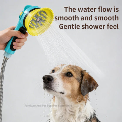 Ducha para Mascotas con Cepillo Masajeador
