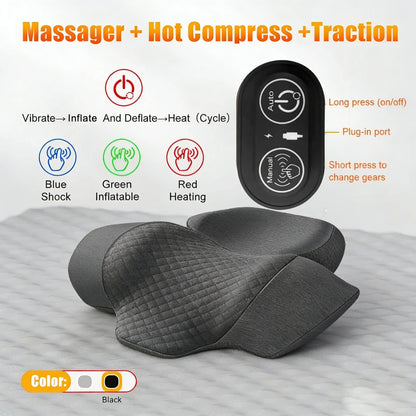 Almohada masajeador cervical con calor