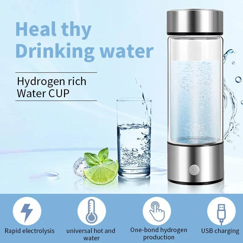 Botella generadora de agua con hidrógeno