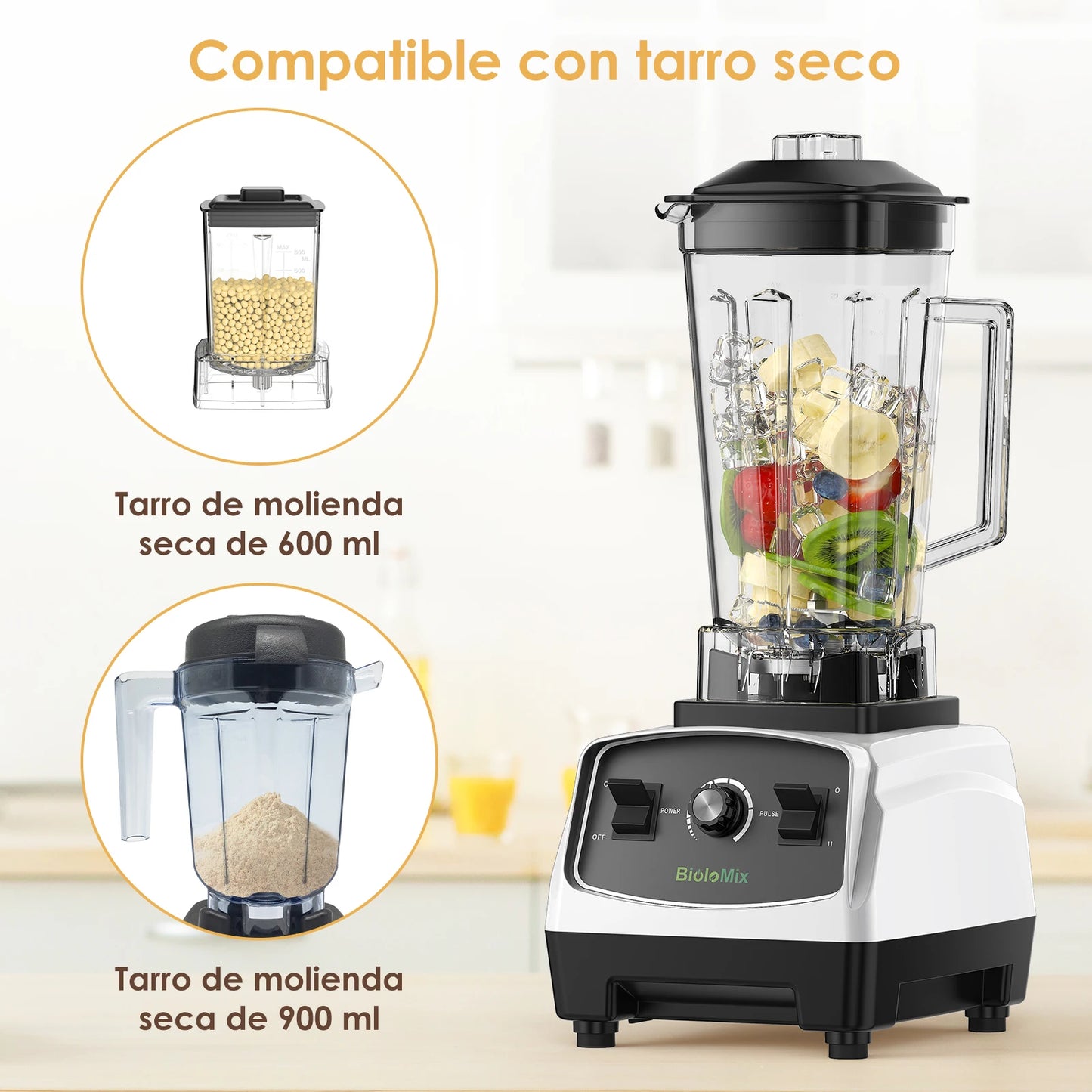 Batidora potente 2200W multifunción