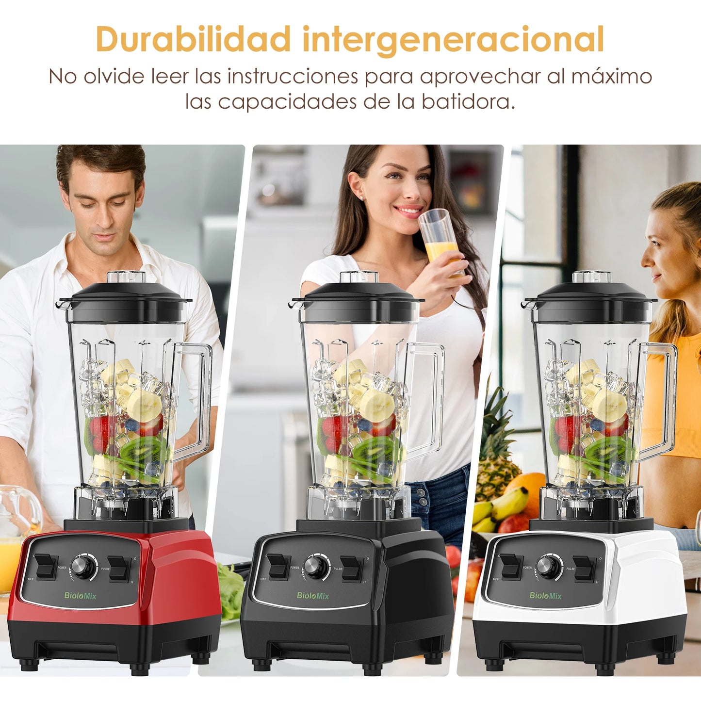 Batidora potente 2200W multifunción