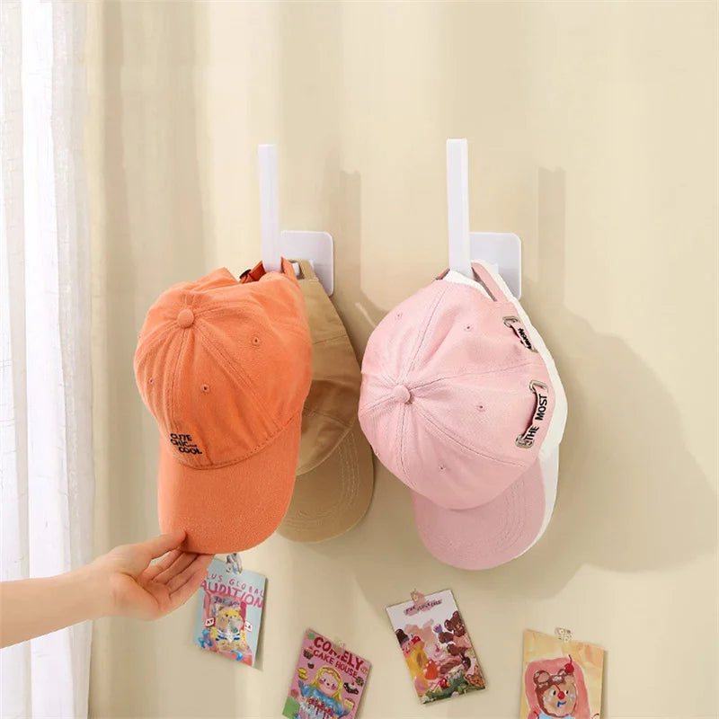 Perchero Adhesivo para Gorras y Sombreros Organizador de Pared