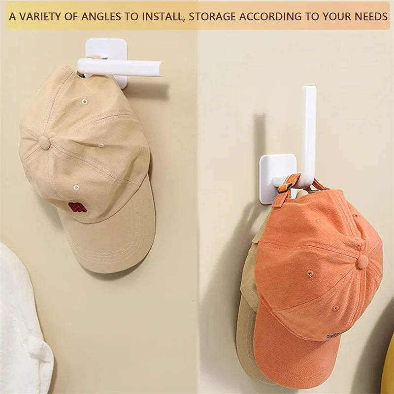 Perchero Adhesivo para Gorras y Sombreros Organizador de Pared