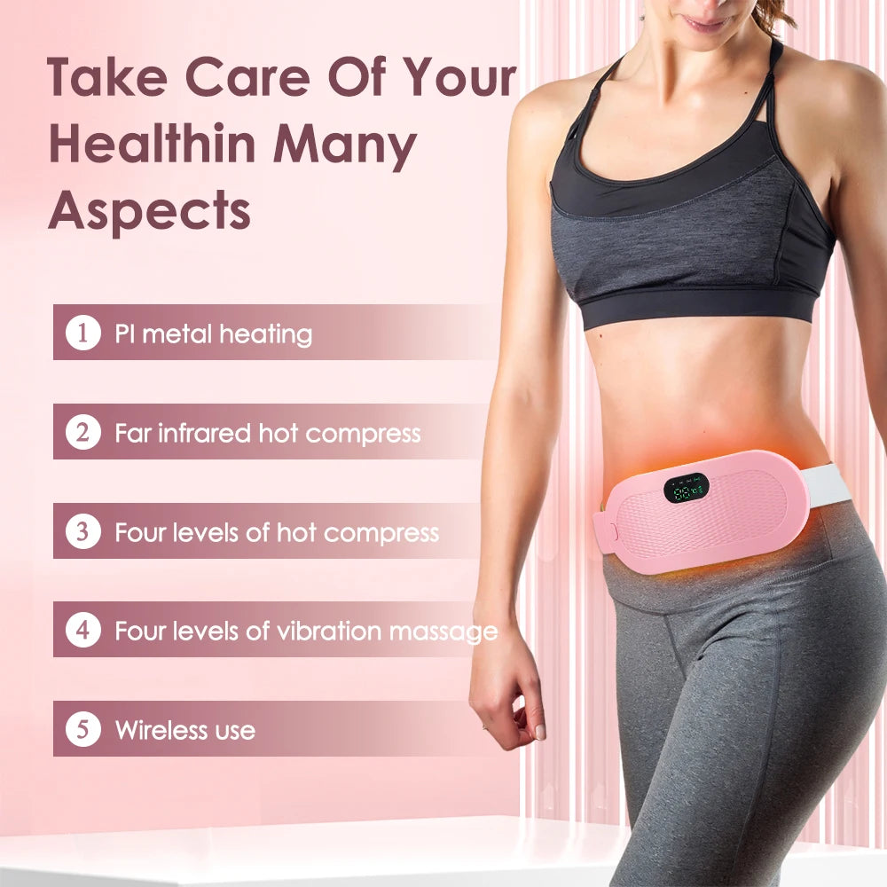 Cinturón térmico masajeador abdominal recargable