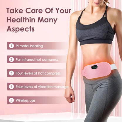 Cinturón térmico masajeador abdominal recargable