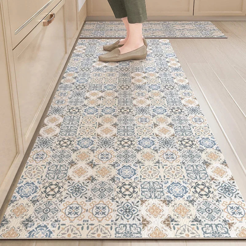 Alfombra de Cocina Antideslizante Impermeable PVC Moderna