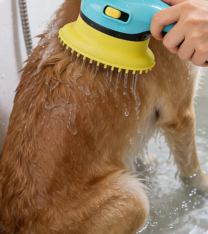 Ducha para Mascotas con Cepillo Masajeador