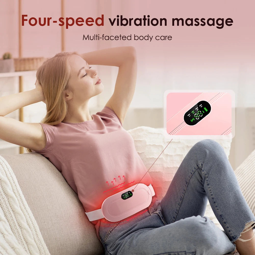 Cinturón térmico masajeador abdominal recargable