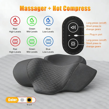 Almohada masajeador cervical con calor
