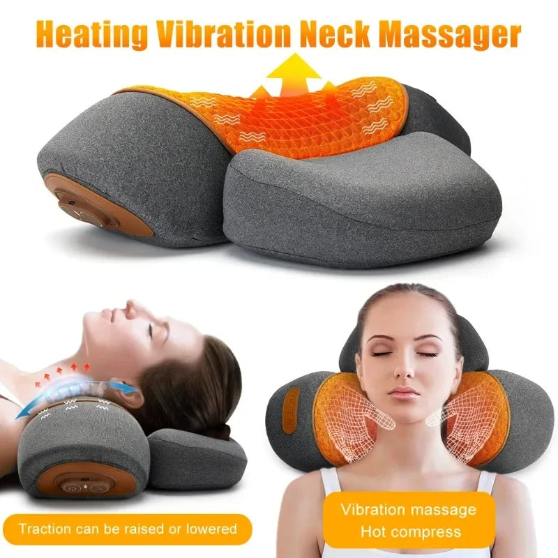 Almohada masajeador cervical con calor