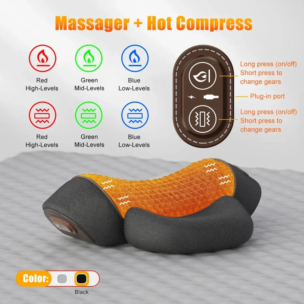 Almohada masajeador cervical con calor