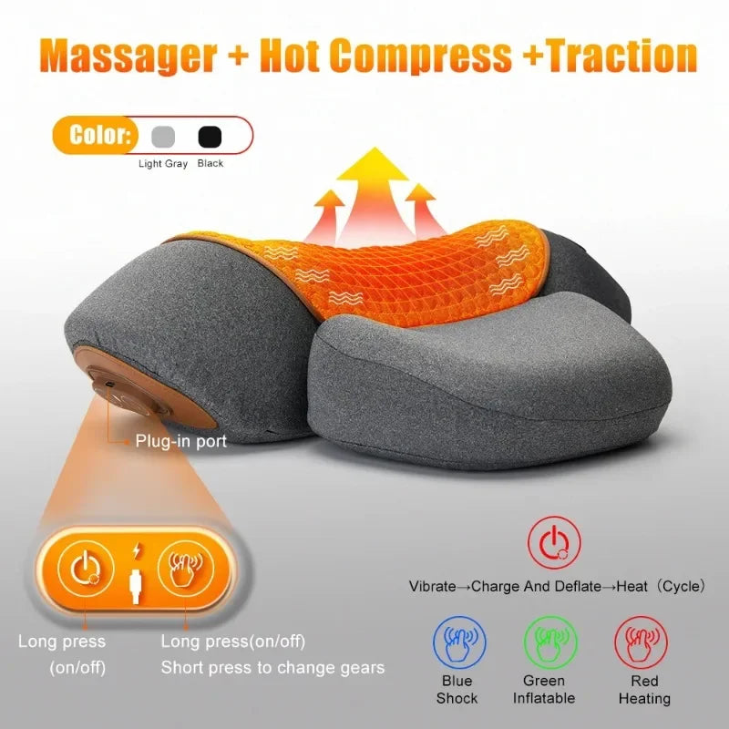 Almohada masajeador cervical con calor